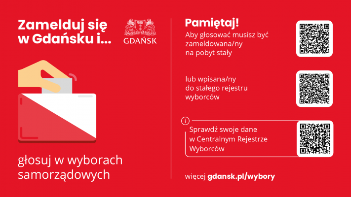 Zamelduj się w Gdańsku plakat
